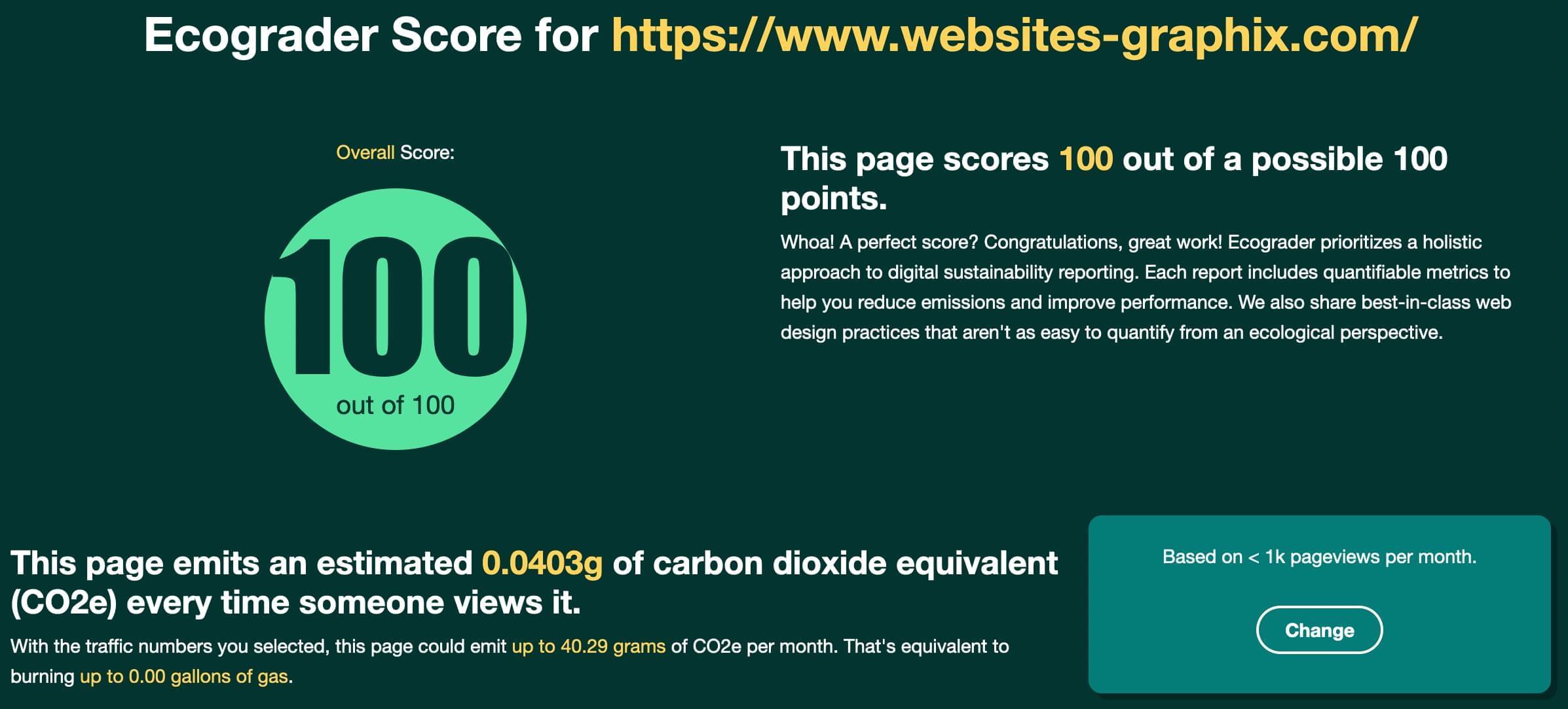 Screenshot Ecograder Test